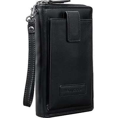 STILORD "Kieran" Portefeuille de Voyage en Cuir Porte-monnaie XL avec Poche pour Téléphone Portable Poche au Poignet Bloqueur RFID Cuir Véritable Vintage Couleur:noir STILORD "Kieran" Portefeuille de Voyage en Cuir Porte-monnaie XL avec Poche pour Téléphone Portable Poche au Poignet Bloqueur RFID Cuir Véritable Vintage Couleur:noir