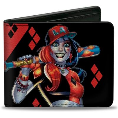 Buckle-Down Buckle Down mixte adulte Wallet Harley Quinn Issue #20 La Baseball Cover Pose Diamond Portefeuille à 2 plis, Multicolore, Taille unique Buckle-Down Buckle Down mixte adulte Wallet Harley Quinn Issue #20 La Baseball Cover Pose Diamond Portefeuille à 2 plis, Multicolore, Taille unique
