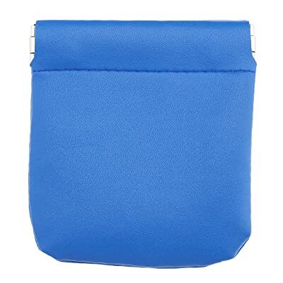 YINETTECH Mini porte-monnaie à presser en cuir synthétique pour pièces de monnaie, cartes bancaires, écouteurs, 8,3 x 7,5 cm, bleu, 8.3x7.5cm/3.3x3inch YINETTECH Mini porte-monnaie à presser en cuir synthétique pour pièces de monnaie, cartes bancaires, écouteurs, 8,3 x 7,5 cm, bleu, 8.3x7.5cm/3.3x3inch