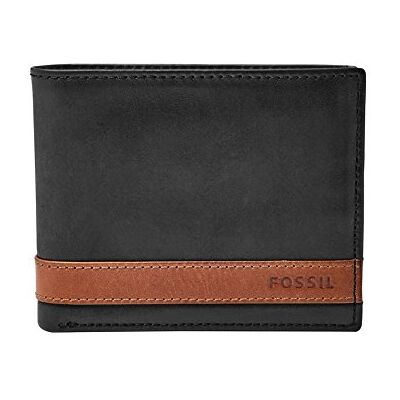 Fossil Porte-monnaie pour hommes Quinn Cuir Bifold 11,5 cm L x 2 cm L x 9 cm H, Noir, 11.43 cm L x 1.91 cm W x 8.89 cm H Fossil Porte-monnaie pour hommes Quinn Cuir Bifold 11,5 cm L x 2 cm L x 9 cm H, Noir, 11.43 cm L x 1.91 cm W x 8.89 cm H