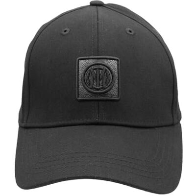 Inter Casquette Baseball Coton Et Patch Cuir Brodé 153592, Noir, taille unique Inter Casquette Baseball Coton Et Patch Cuir Brodé 153592, Noir, taille unique