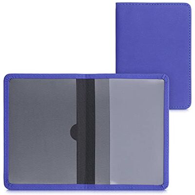 kwmobile Porte permis de conduire carte grise avec compartiments cartes passeport Étui portefeuille de protection en simili cuir bleu baltique kwmobile Porte permis de conduire carte grise avec compartiments cartes passeport Étui portefeuille de protection en simili cuir bleu baltique