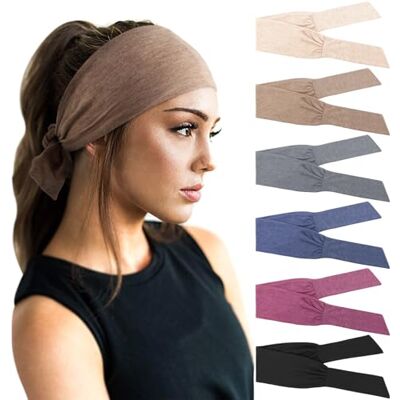 DRESHOW 6 Pièces Bandeau Cheveux pour Femme Yoga Courir Bandeaux Sport Entraînement Bandeaux Mignon Accessoire DRESHOW 6 Pièces Bandeau Cheveux pour Femme Yoga Courir Bandeaux Sport Entraînement Bandeaux Mignon Accessoire