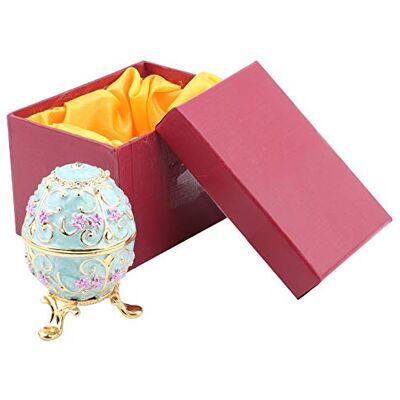 Sorandy Boîte à Bijoux Oeuf Pâques, Organisateur Boîte à Bijoux D'Oeuf Pâques émaillé Fait à la Main, Oeufs Fabergé Vintage avec Un émail Riche Décorations Bureau à la Maison Cadeaux D'Ornements Sorandy Boîte à Bijoux Oeuf Pâques, Organisateur Boîte à Bijoux D'Oeuf Pâques émaillé Fait à la Main, Oeufs Fabergé Vintage avec Un émail Riche Décorations Bureau à la Maison Cadeaux D'Ornements