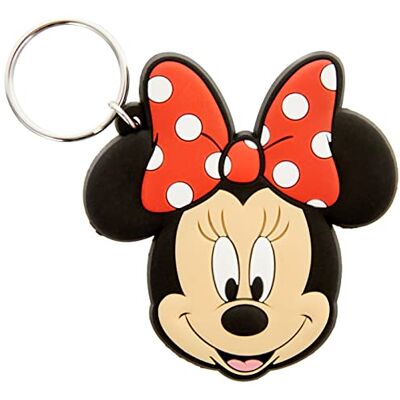 Disney Junior – Porte-clés tête de Minnie en caoutchouc, multicolore, 60 x 80 cm RK38321C, Multicolore, 60 x 80 cm, Evolution Disney Junior – Porte-clés tête de Minnie en caoutchouc, multicolore, 60 x 80 cm RK38321C, Multicolore, 60 x 80 cm, Evolution