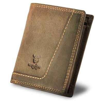 MATADOR #LUGO Portefeuille en cuir pour homme avec compartiment secret avec boîte cadeau élégante, portefeuille élégant pour homme, protection RFID, portefeuille de luxe pour homme, nombreux MATADOR #LUGO Portefeuille en cuir pour homme avec compartiment secret avec boîte cadeau élégante, portefeuille élégant pour homme, protection RFID, portefeuille de luxe pour homme, nombreux