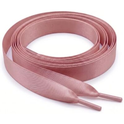 My Ribbon Laces Lacets de chaussures en ruban satiné couleur or rose, idéal pour baskets, chaussures et bottes My Ribbon Laces Lacets de chaussures en ruban satiné couleur or rose, idéal pour baskets, chaussures et bottes