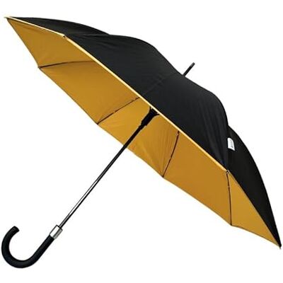 SMATI Parapluie Canne Design Double Toile Collection Chic Très Solide Anti Vent Baleinage en Fibre, MOUTARDE, Classic SMATI Parapluie Canne Design Double Toile Collection Chic Très Solide Anti Vent Baleinage en Fibre, MOUTARDE, Classic