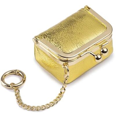 AHUFGN Mini porte-monnaie pour femme avec imprimé léopard vintage, boîte à bijoux en cuir véritable, sac de rangement, fermeture baiser pour femme (Gold-S) AHUFGN Mini porte-monnaie pour femme avec imprimé léopard vintage, boîte à bijoux en cuir véritable, sac de rangement, fermeture baiser pour femme (Gold-S)