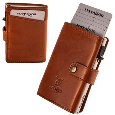 MATADOR Miami Slim Wallet Étui pour cartes de crédit en cuir avec porte-cartes pop-up Avec protection RFID et compartiment à monnaie Mini portefeuille Petit portefeuille pour homme avec boîte MATADOR Miami Slim Wallet Étui pour cartes de crédit en cuir avec porte-cartes pop-up Avec protection RFID et compartiment à monnaie Mini portefeuille Petit portefeuille pour homme avec boîte