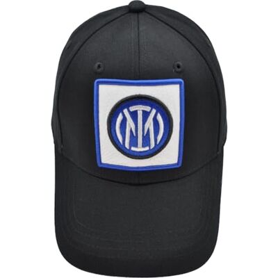 Inter Casquette Baseball Coton Et Patch Cuir Brodé 153521 Inter Casquette Baseball Coton Et Patch Cuir Brodé 153521