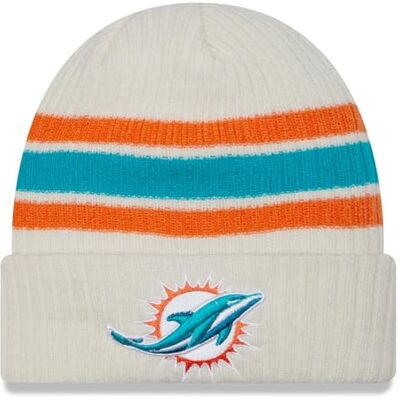 New Era Bonnet d'hiver – Vintage Miami Dolphins Beige New Era Bonnet d'hiver – Vintage Miami Dolphins Beige