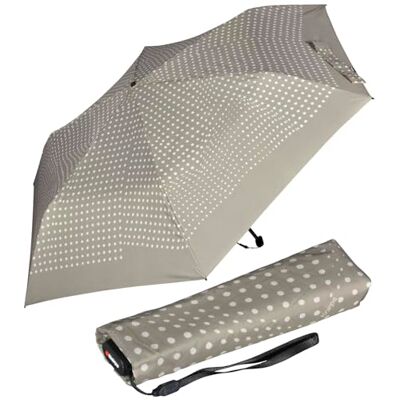 Knirps US.050 Parapluie de poche ultra léger et fin manuel Boléro Taupe Knirps US.050 Parapluie de poche ultra léger et fin manuel Boléro Taupe