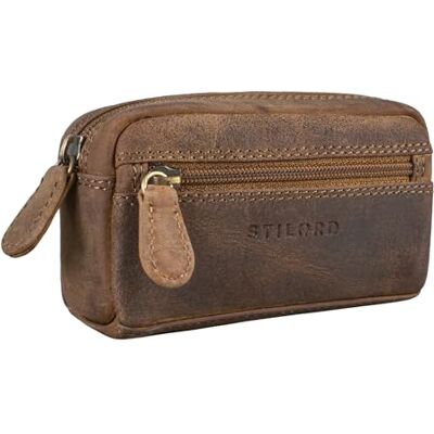 STILORD "Neal" Pochette Porte Clef Cuir Vintage Étui Clés Mini Portefeuille Porte-monnaie Petite Porte-Carte Étui Anti RFID en Boîte Cadeau Couleur:marron moyen STILORD "Neal" Pochette Porte Clef Cuir Vintage Étui Clés Mini Portefeuille Porte-monnaie Petite Porte-Carte Étui Anti RFID en Boîte Cadeau Couleur:marron moyen