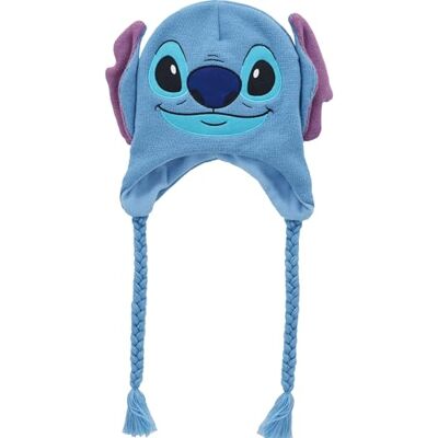 Disney Concept One Lilo and Stitch Bonnet d'hiver en Acrylique avec Pompons, Bleu, Taille Unique Mixte, Bleu, taille unique Disney Concept One Lilo and Stitch Bonnet d'hiver en Acrylique avec Pompons, Bleu, Taille Unique Mixte, Bleu, taille unique