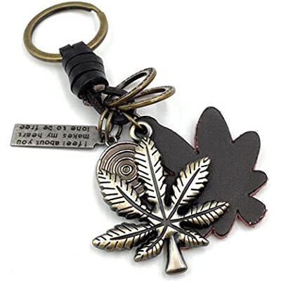 Onwomania "Cannabis en Cuir de Feuille de Chanvre Porte-clés Porte-Bonheur en métal idéal comme Cadeau, par Exemple pour Le Meilleur ami, Le Meilleur ami, Maman pour Hommes, Femmes et Enfants Onwomania "Cannabis en Cuir de Feuille de Chanvre Porte-clés Porte-Bonheur en métal idéal comme Cadeau, par Exemple pour Le Meilleur ami, Le Meilleur ami, Maman pour Hommes, Femmes et Enfants