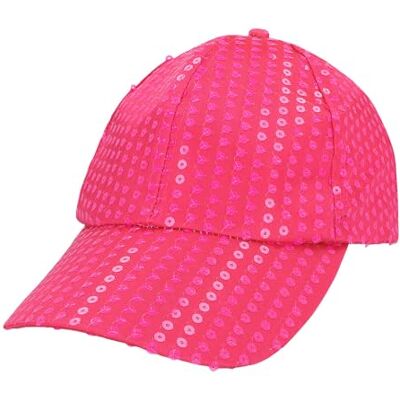 Boland 01467 Casquette de baseball à paillettes phosphorescente dans la lumière noire Pour carnaval, fête à thème, festival Boland 01467 Casquette de baseball à paillettes phosphorescente dans la lumière noire Pour carnaval, fête à thème, festival
