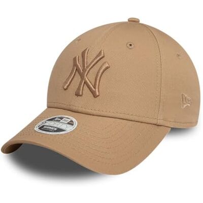 New Era New York Yankees MLB League Essential Ton sur Ton Beige 9Forty Casquette Ajustable pour Femmes New Era New York Yankees MLB League Essential Ton sur Ton Beige 9Forty Casquette Ajustable pour Femmes