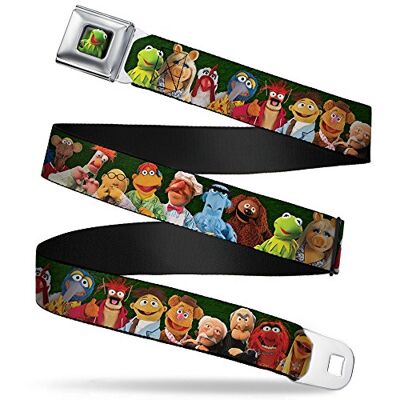 Buckle-Down Ceinture de sécurité à boucle Muppets 20 personnages Vert 3,8 cm de large 81,3 cm de long Buckle-Down Ceinture de sécurité à boucle Muppets 20 personnages Vert 3,8 cm de large 81,3 cm de long