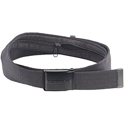 Pearl Ceinture coffre-fort urbaine : ceinture de voyage avec compartiment à monnaie caché, unisexe, 130 x 4 cm, noir (ceinture, ceinture de voyage avec compartiment à billets, poche cachée), Noir , Pearl Ceinture coffre-fort urbaine : ceinture de voyage avec compartiment à monnaie caché, unisexe, 130 x 4 cm, noir (ceinture, ceinture de voyage avec compartiment à billets, poche cachée), Noir ,