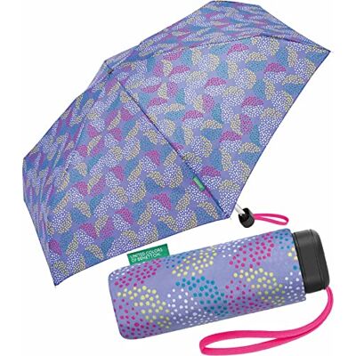 United Benetton Parapluie de poche Ultra Mini Flat Dots, Pop Dots Deep Periwinkle, 88 cm, Compact United Benetton Parapluie de poche Ultra Mini Flat Dots, Pop Dots Deep Periwinkle, 88 cm, Compact