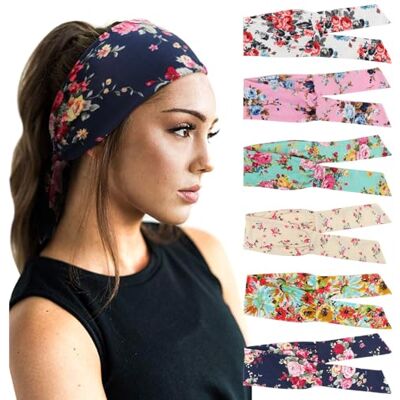 DRESHOW 6 Pièces Bandeau Cheveux pour Femme Yoga Courir Bandeaux Sport Entraînement Bandeaux Mignon Accessoire DRESHOW 6 Pièces Bandeau Cheveux pour Femme Yoga Courir Bandeaux Sport Entraînement Bandeaux Mignon Accessoire