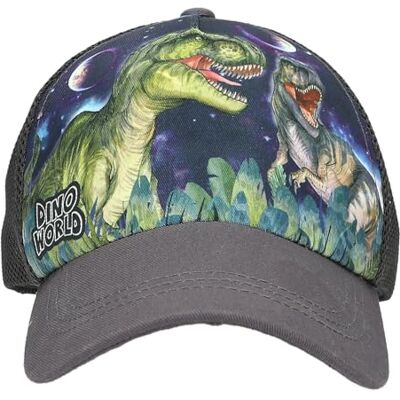 Depesche 13513 Dino World Galaxy imprimée bleu foncé, avec motif dinosaures de l'espace, casquette enfant avec filet et taille ajustable, Unisex Children, Multicolored Depesche 13513 Dino World Galaxy imprimée bleu foncé, avec motif dinosaures de l'espace, casquette enfant avec filet et taille ajustable, Unisex Children, Multicolored