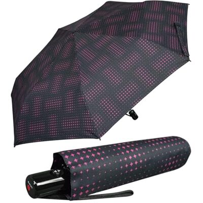 Knirps Parapluie de poche Slim Duomatic, Stars Black, 90 cm, Parapluie de poche automatique Knirps Parapluie de poche Slim Duomatic, Stars Black, 90 cm, Parapluie de poche automatique