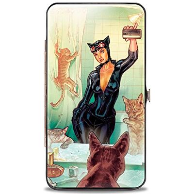 Buckle-Down Porte-monnaie unisexe Hinge Wallet-Catwoman Multicolore 18 cm x 10 cm, multicolore Buckle-Down Porte-monnaie unisexe Hinge Wallet-Catwoman Multicolore 18 cm x 10 cm, multicolore