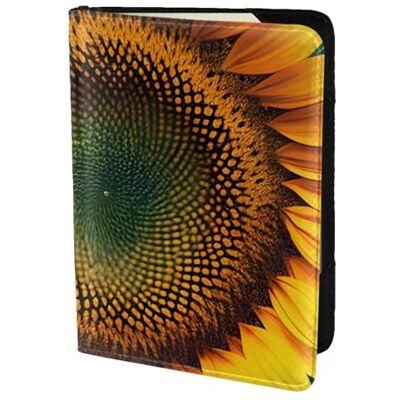 YQxwJL You Are My Sunshine Étui de passeport en cuir avec imprimé tournesol pour homme et femme, noir, One Size YQxwJL You Are My Sunshine Étui de passeport en cuir avec imprimé tournesol pour homme et femme, noir, One Size