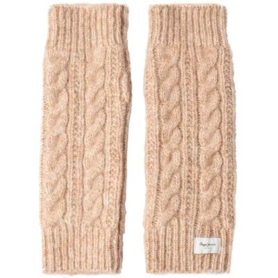 Pepe Jeans Mitaines Fiona pour femme, beige (Oyster White), taille unique, Beige (blanc huître), taille unique Pepe Jeans Mitaines Fiona pour femme, beige (Oyster White), taille unique, Beige (blanc huître), taille unique