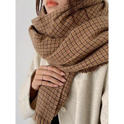 Bysonglezai Foulard Femme Echarpe Écharpe Châle Homme Foulards Imitation Cachemire Femmes Hiver Écharpe Double Face Plaid Écharpe Wrap Châle Bysonglezai Foulard Femme Echarpe Écharpe Châle Homme Foulards Imitation Cachemire Femmes Hiver Écharpe Double Face Plaid Écharpe Wrap Châle