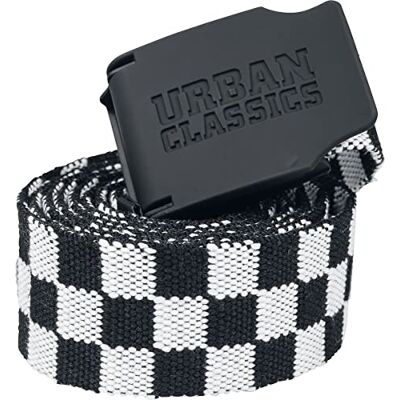 Urban Classics UC Canvas Belt 150cm Ceinture, Multicolore (Checkerboard 00826), 150 cm Mixte Urban Classics UC Canvas Belt 150cm Ceinture, Multicolore (Checkerboard 00826), 150 cm Mixte