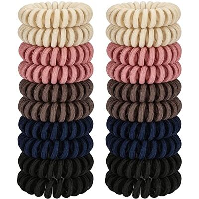 JessLab Boucles de Cheveux en Spirale, 20 Pcs Traceless Câble Téléphonique Sans Rides Bobine en Plastique Titulaires de Queue de Cheval sans Dommages Accessoire de Cheveux pour Filles Femmes Dames Cadeau JessLab Boucles de Cheveux en Spirale, 20 Pcs Traceless Câble Téléphonique Sans Rides Bobine en Plastique Titulaires de Queue de Cheval sans Dommages Accessoire de Cheveux pour Filles Femmes Dames Cadeau