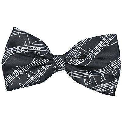 PUNK Nœud papillon déjà noué de Motif de notes de musique 6 couleurs Cadeau d'anniversaire pour des occasions décontractées ou formelles Noir PUNK Nœud papillon déjà noué de Motif de notes de musique 6 couleurs Cadeau d'anniversaire pour des occasions décontractées ou formelles Noir