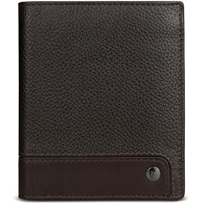 bugatti Due petit portefeuille homme en cuir avec protection RFID portefeuille avec rabat petit marron bugatti Due petit portefeuille homme en cuir avec protection RFID portefeuille avec rabat petit marron