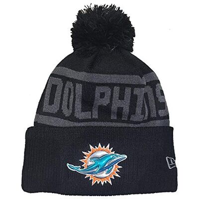 New Era Bonnet NFL Pompon Football Américain Hiver Saints Steelers Rams Noir New Era Bonnet NFL Pompon Football Américain Hiver Saints Steelers Rams Noir