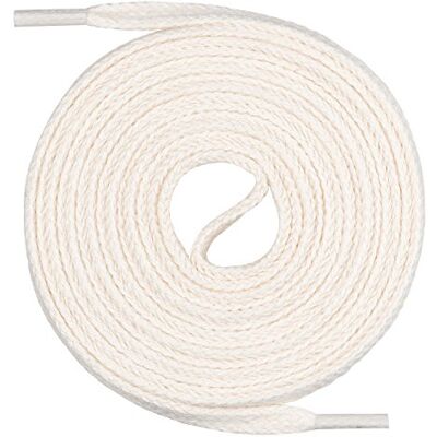 Mount Swiss Lacets © Premium, 1 paire de lacets plats, 100% coton, indéchirables, largeur 7 mm, longueur 45‑200 cm 100 cm ecru Mount Swiss Lacets © Premium, 1 paire de lacets plats, 100% coton, indéchirables, largeur 7 mm, longueur 45‑200 cm 100 cm ecru