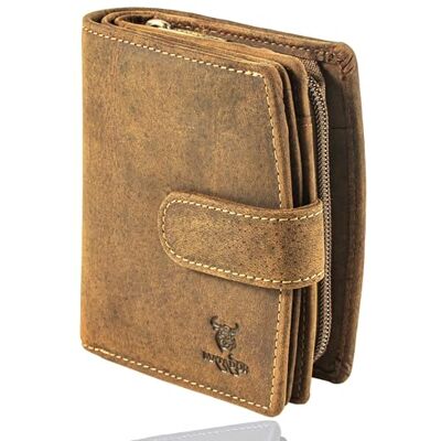 MATADOR Portefeuille femme cuir #VALENZA Boîte cadeau, Marron chasseur, VALENZA, Classique Protection RFID, grand portefeuille, nombreux compartiments pour cartes MATADOR Portefeuille femme cuir #VALENZA Boîte cadeau, Marron chasseur, VALENZA, Classique Protection RFID, grand portefeuille, nombreux compartiments pour cartes