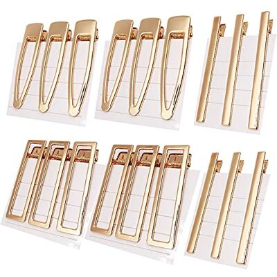 Hachera Ronlan 30PCS Pinces à Cheveux Alligator, Pince à Cheveux Bec de Canard, Barrette Plates Femmes Filles Clips, Barrettes Crocodile Dorées, Pinces à Cheveux Plates en Métal, Barrette Crocodile Alligator Hachera Ronlan 30PCS Pinces à Cheveux Alligator, Pince à Cheveux Bec de Canard, Barrette Plates Femmes Filles Clips, Barrettes Crocodile Dorées, Pinces à Cheveux Plates en Métal, Barrette Crocodile Alligator