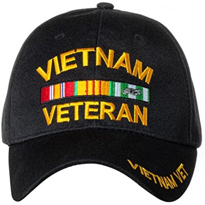 Artisan Owl U.S. Military Cap Hat Vietnam Veteran Cap Army Marine Navy AIR Force (Vietnam Veteran Black Ribbon) Artisan Owl U.S. Military Cap Hat Vietnam Veteran Cap Army Marine Navy AIR Force (Vietnam Veteran Black Ribbon)