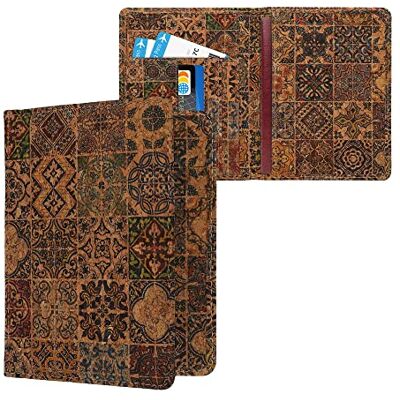 kwmobile Porte-passeport avec compartiments cartes Portefeuille passeport avec emplacement carte bleue Étui de protection liège bleu-rouge-marron clair kwmobile Porte-passeport avec compartiments cartes Portefeuille passeport avec emplacement carte bleue Étui de protection liège bleu-rouge-marron clair