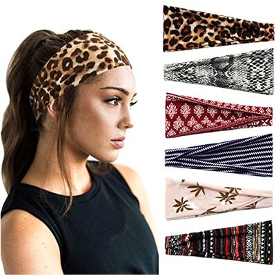 DRESHOW 6 Pièces Bandeau Cheveux pour Femme Yoga Courir Bandeaux Sport Entraînement Bandeaux Mignon Accessoire DRESHOW 6 Pièces Bandeau Cheveux pour Femme Yoga Courir Bandeaux Sport Entraînement Bandeaux Mignon Accessoire