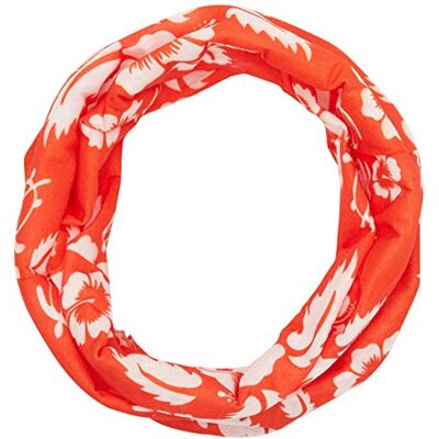 Black Crevice Foulard multifonction, Mixte, Multifunktionstuch, orange/Weißen Blumen, Taille unique Black Crevice Foulard multifonction, Mixte, Multifunktionstuch, orange/Weißen Blumen, Taille unique