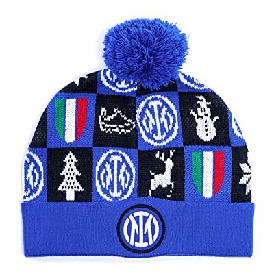 Inter Casquette de Noël, Xmas 2021_Beanie, Bonnet Unisexe, Adulte, Taille Unique, Bleu Inter Casquette de Noël, Xmas 2021_Beanie, Bonnet Unisexe, Adulte, Taille Unique, Bleu