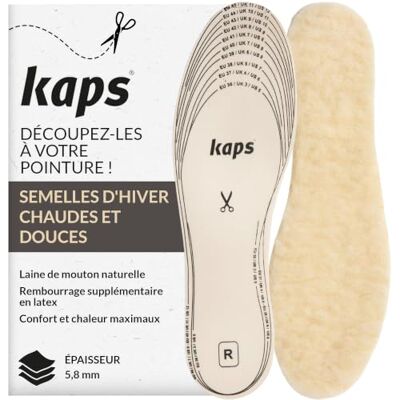 Kaps semelle intérieure en laine mouton chaussures chaudes semelles thermiques Kaps semelle intérieure en laine mouton chaussures chaudes semelles thermiques
