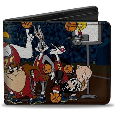 Buckle-Down Portefeuille Bifold Looney Tunes pour homme Multicolore 10,1 cm x 8,89 cm, multicolore Buckle-Down Portefeuille Bifold Looney Tunes pour homme Multicolore 10,1 cm x 8,89 cm, multicolore