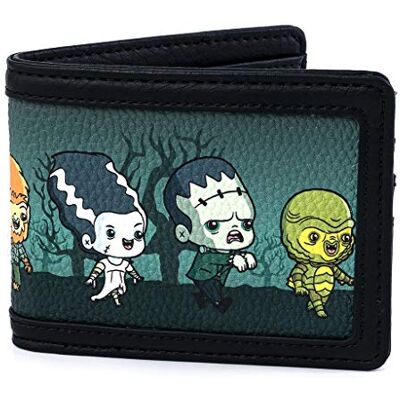 Loungefly Monstres Universels Personnages Chibi Unisexe Portefeuille Multicolore, Imitation Cuir, Loungefly Monstres Universels Personnages Chibi Unisexe Portefeuille Multicolore, Imitation Cuir,