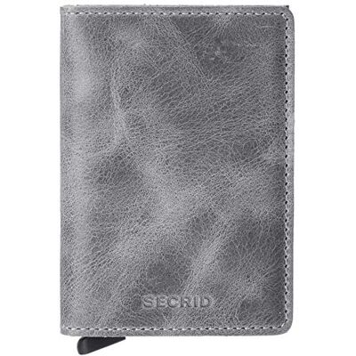 Secrid Porte-cartes de voyage fin unisexe au format enveloppe, Gris/noir, 68x102x16cm Secrid Porte-cartes de voyage fin unisexe au format enveloppe, Gris/noir, 68x102x16cm