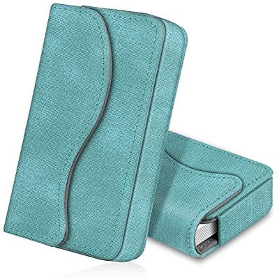 FINTIE Porte-Cartes de Visite/Titulaire de la Carte de crédit, Premium PU en Cuir Fait Main Organisateur Porte-Cartes Universel avec Fermeture magnétique, 10 * 6 * 2 cm, Turquoise FINTIE Porte-Cartes de Visite/Titulaire de la Carte de crédit, Premium PU en Cuir Fait Main Organisateur Porte-Cartes Universel avec Fermeture magnétique, 10 * 6 * 2 cm, Turquoise